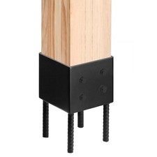 Post Base Heavy Duty Fence Post Holder for Concrete Deck Wood Gazebo Terrace