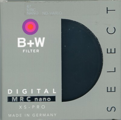 Sony Variable B+W 77mm XS-Pro Vario ND Filter With Nano Coating