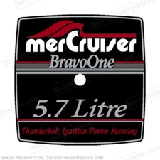 Fits Mercruiser 5.7 Litre Bravo One Flame Arrestor Decal