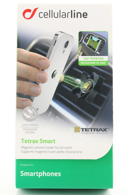 Cellularline Tetrax Smart Handy Kfz PKW Magnet Halterung Lüftung Gitter Auto 363