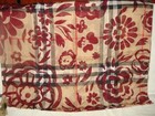 100% AUTHENTIC NEW WOMEN BURBERRY LARGE FLORAL SHEER CRIMSON SCARF — photo 6