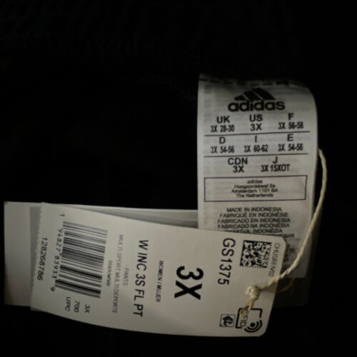 New Adidas Essentials 3 Stripes Fleece Jogger Sweatpants Women's Plus Size 3X - Picture 4 of 8