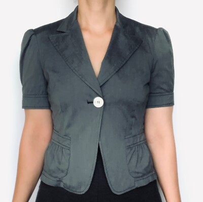 Marella Size 6 Excellent Italian Lightweight Gray Office Work Jacket $380