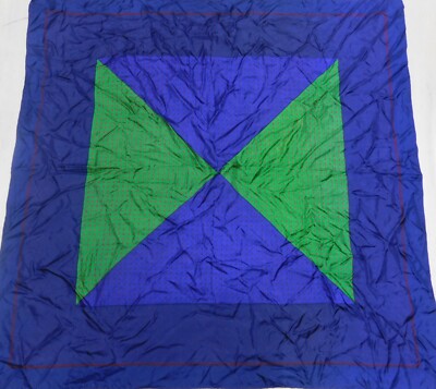 Foulard 100% Reine Seide Silk Soie Vintage Damen (1435) 76Cm X 76Cm