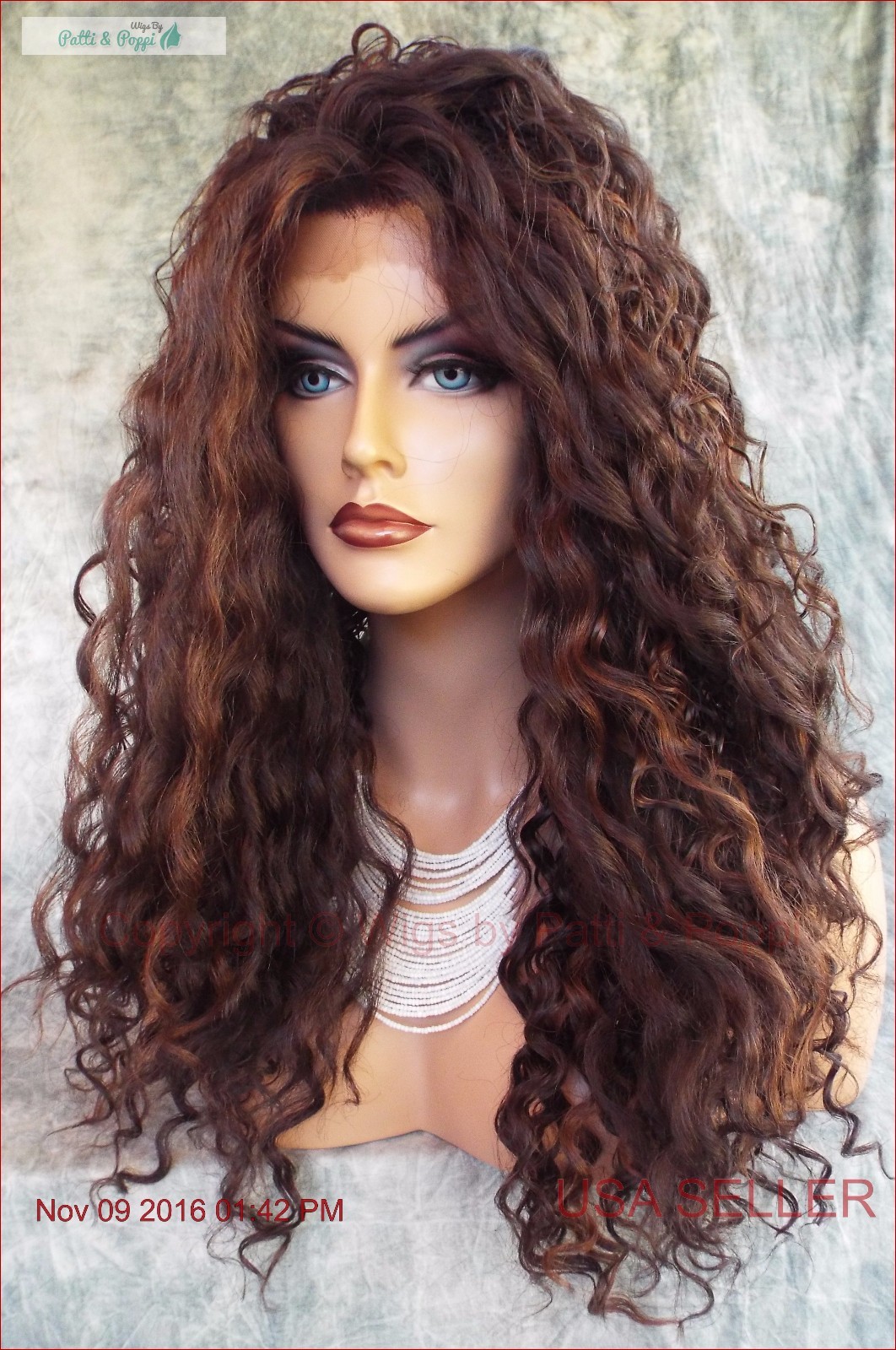LACE FRONT LONG CURLY STYLE WIG COLOR FS4.30 SEXY STYLE US SELL 1112 18879866634 eBay
