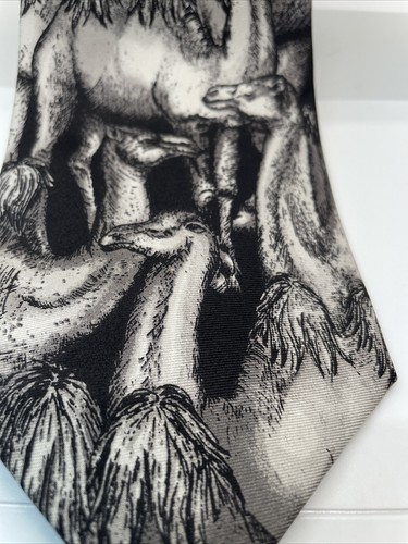 Fornasetti Cammelli Cravatta Seta Deserto Cammelli e Palme Made In Italy - Foto 4 di 15