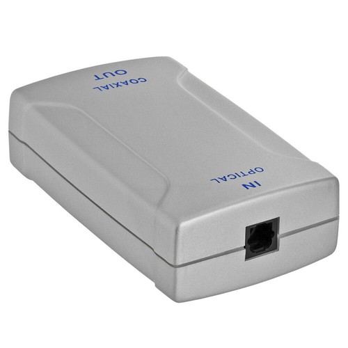 Toslink to RCA Converter Toslink Adapter Coax Optic Extender ONLY DIGITAL AUDIO - Picture 5 of 11