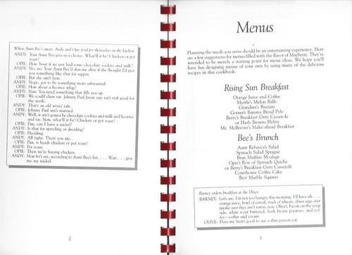 ANDY GRIFFITH TV SHOW, AUNT BEE'S MAYBERRY COOKBOOK, 1991, OPIE, BARNEY - Picture 7 of 12