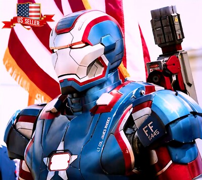 US Seller_Voice Control Iron Man Patriot 1/1 Helmet/Wearable/Christmas Gift 