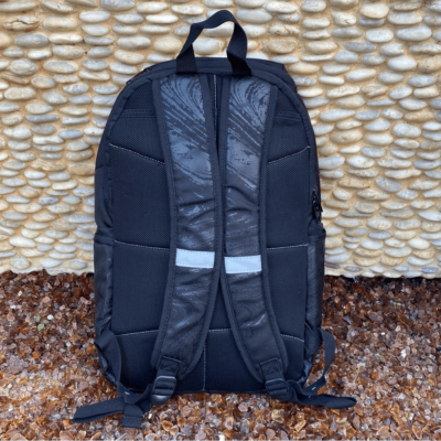 NWOT: Elegant Black and Gray Women\'s Backpack OVAL SHAPE BACKPACK WITH BUTTERFLY PRINT main image 3