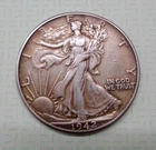 Walking Liberty Half Dollar  1942 Vintage coin   - 90% Silver