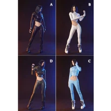 1/6 Scale Female Soldier Leather Jacket & Pants Set Model for 12" Action Figure