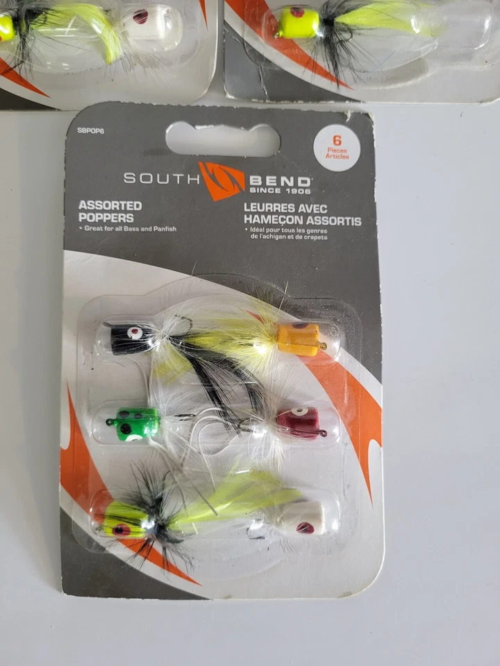 Kit de señuelos de pesca SouthBend 6 piezas surtidos Poppers SBPOP6 - 28 en total Foto 2 de 3