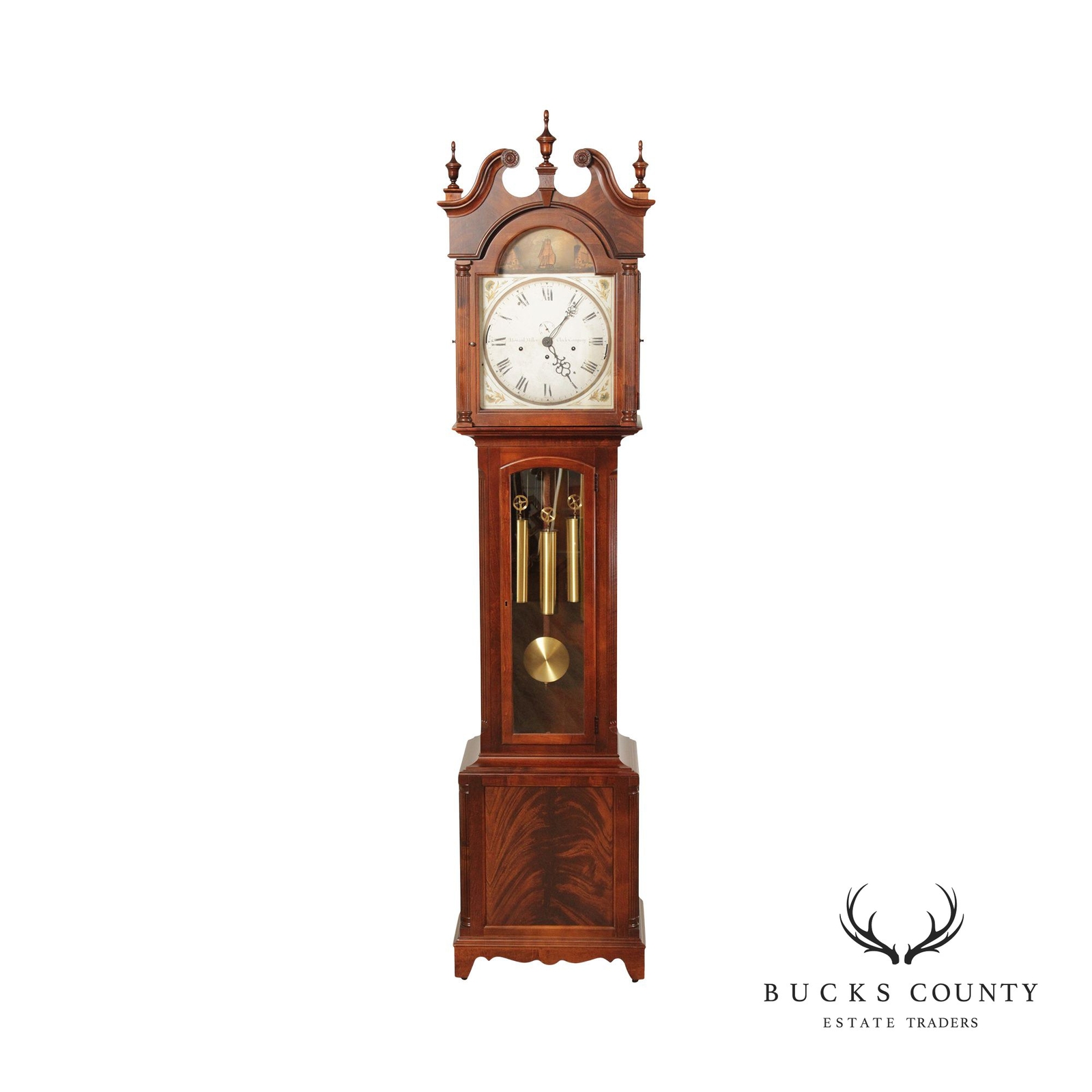 Howard Miller 'Heritage' Mahogany Case Grandfather Clock