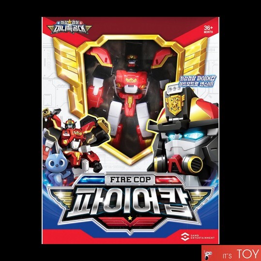 Miniforce Super Cops FIRE COP Red Police Fireman Transforming