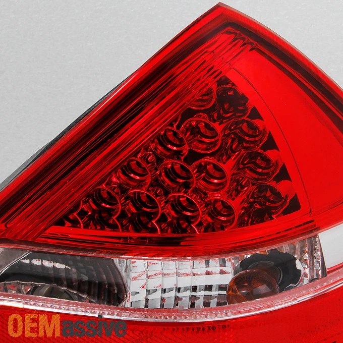 Fit 1998-04 Benz R170 SLK Class Red Clear LED Taillights Brake Lamps Replacement - Image 3 of 4