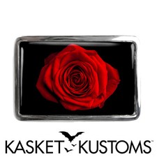 Red Rose Belt Buckle - Flower Petals Floral Photography Belt Buckle - 773