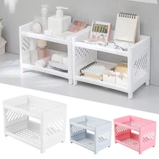 Double-layer Storage Shelf Desktop Storage Racks Shelves Sundries Organizer Sale