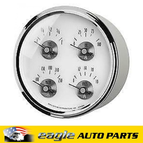 AutoMeter GAUGE; QUAD; 5in.; 0OE-90OF; ELEC; DESIGNER BLACK 1419 | Vivid Racing - View #6