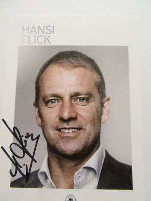 Hansi Flick-signed-autograph card DFB AK sporting director Germany-MEGA