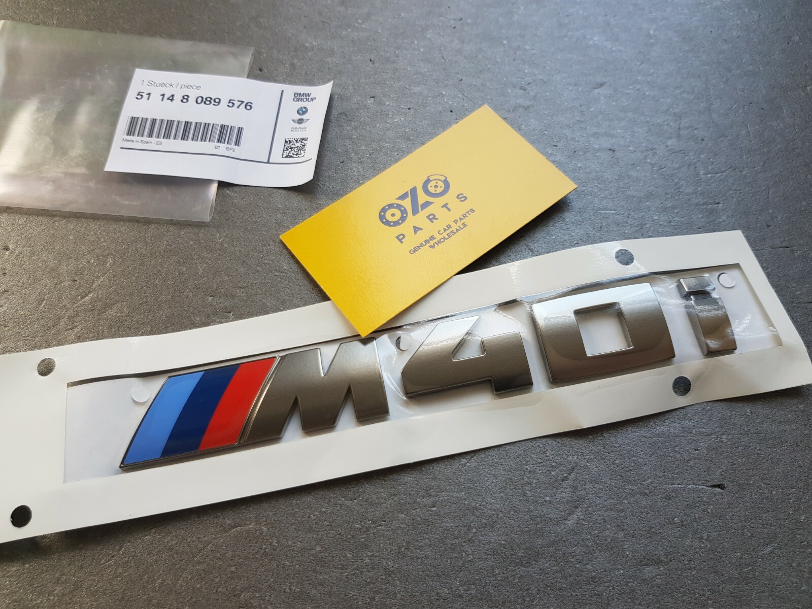 Genuine BMW X3 G01 M40i Rear badge logo trunk emblem 51148089576 