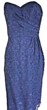 NEW Bridesmaid Dress Davids Bridal in Marine lace strapless Sweetheart 8