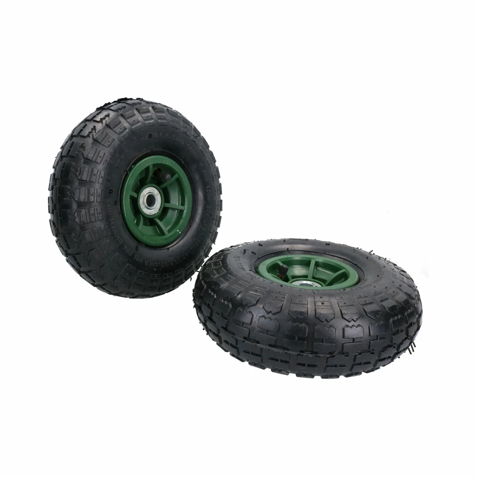 AB TOOLS Pneumatic Sack Truck / Trolley / Garden Cart Wheel 10" PAIR