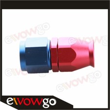 6AN Fittings PTFE Teflon Swivel Hose End Straight Fuel Adapter Red/Blue