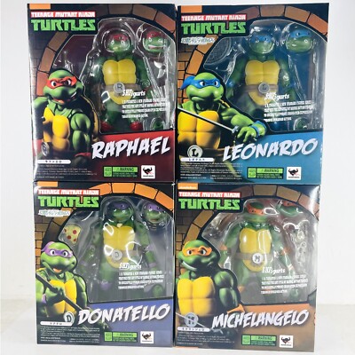 TMNT フィギュアセット（ミケランジェロ・ラファエロ・ドナテロ・レオナルド） Teenage Mutant Ninja Turtles Leonardo/Raphael/Michelangelo