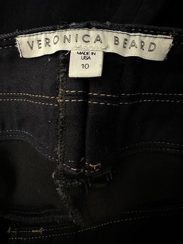 VERONICA BEARD DENIM SKINNY FLARE DARK BLUE WASH JEANS SIZE 10 FLAWLESS! - Picture 4 of 5