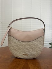 Michael Kors Large Dover Half Moon Crossbody Bag Purse