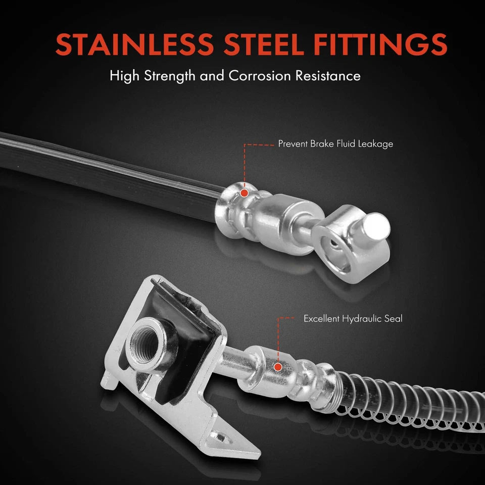 2x Manguera hidráulica de freno delantera derecha y derecha para Hyundai Elantra 2017-2020 Kia Forte Foto 4 de 4