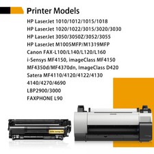 Recarga De Tóner Negro Para Impresoras Canon MF4150, MF4270, MF4350d, MF4370dn, L120, L90 - Kit Genérico Compatible Con Tipo 104 / 0263B001AA