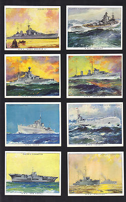 CIGARETTE CARDS.John Player Tobacco. BRITISH NAVAL CRAFT.(L).(Set of 25).(1939).