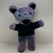 VTG Grateful Dead Bear Plush Jerry Garcia Liquid Blue Steven Smith Black Blue