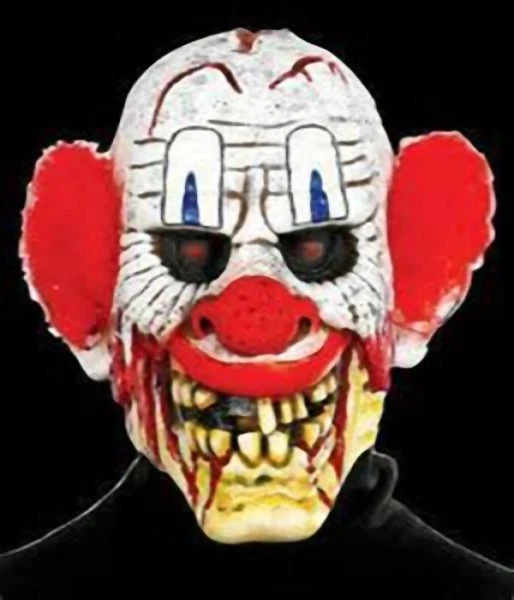Men CHUCKLEHEAD Scary Clown Mask Red Hair Adult Teen Don Post Studio 6721903 PMG - Image 2 of 2