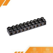 Terminal Blocks 500V 60A Dual Row 10 Positions Screw Electric Barrier Strip