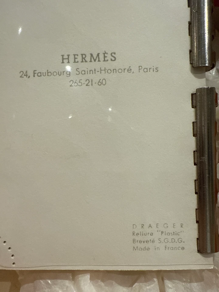 Rare vintage Hermès Paris miniature notebook - Image 2 of 2