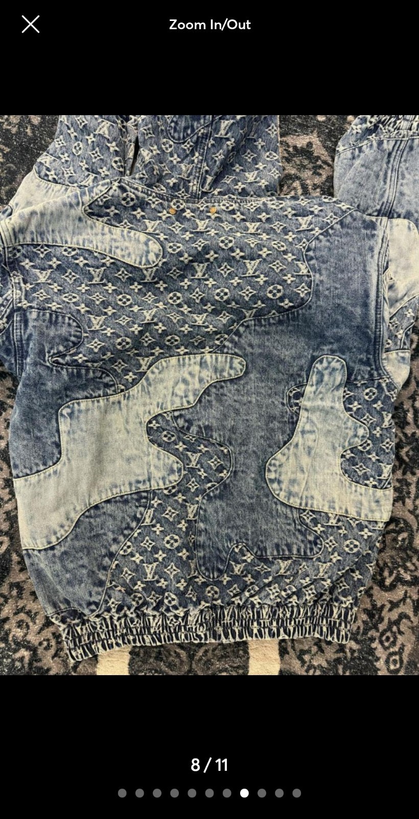 Louis Vuitton x Nigo Monogram Patchwork Denim Hoo… - image 8