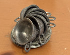 Vintage DOLLHOUSE TOY 22 Piece PEWTER MINIATURE Coffee Service / TEA SET — photo 7