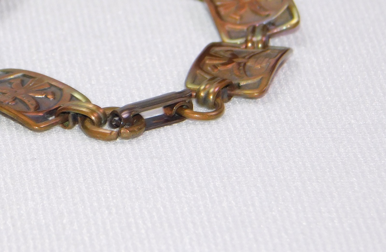 Vintage Solid Copper Thunderbird Link Native Amer… - image 3