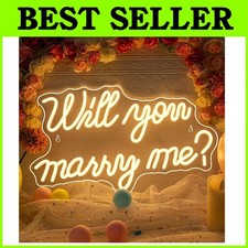 Elegant Will You Marry Me Light Sign for Proposals