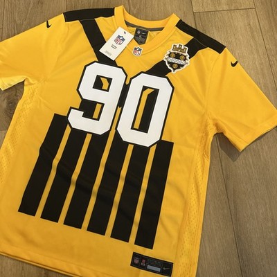 TJ WATT #90 PITTSBURGH STEELERS 2025 THROWBACK NIKE GAME FOOTBALL