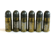 Six 6 Mattel Solid Metal Toy Holster Bullets Decent Condition