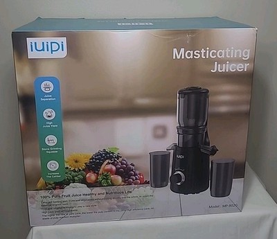 IUIPI Juicer Cold Press Slow Masticating Whole Fruit & Vegetable  MP-802G NIB