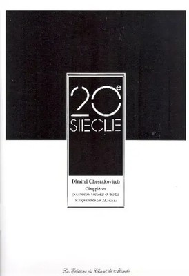 5 Pieces pour 2 violons et piano score and parts | Dimitri Schostakowitsch