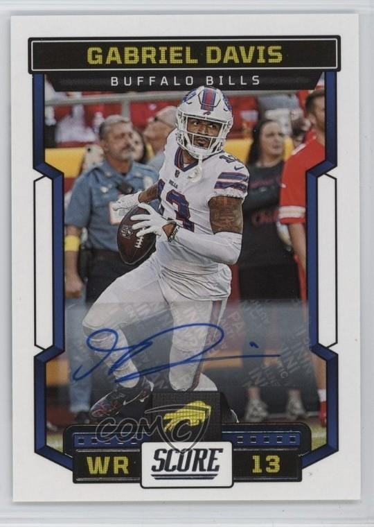 2023 Score Signatures Gabriel Davis #263 Auto hg6