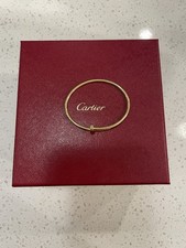 CARTIER JUSTE UN CLOU Nail Bangle Size 15 wit...