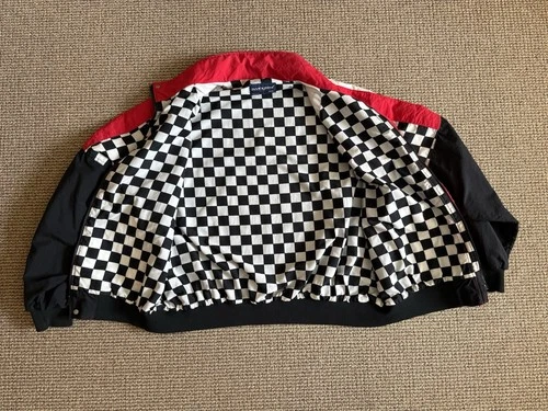VTG 90’s NASCAR Raybestos Motorsport Racing Jacket XXL Swingster Nylon Checkered image 5