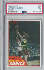 1981 TOPPS  #86 LONNIE SHELTON PSA 7 PSA CASE